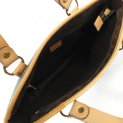 Pre-owned Celine Brown Coated Canvas Shoulder Bag ()