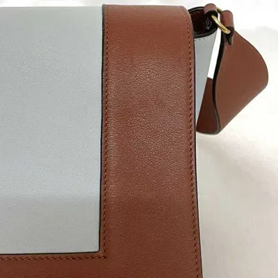 Pre-owned Celine Brown Light Blue Leather Shoulder Bag ()