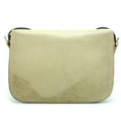 Pre-owned Celine Ivory Leather Shoulder Bag ()