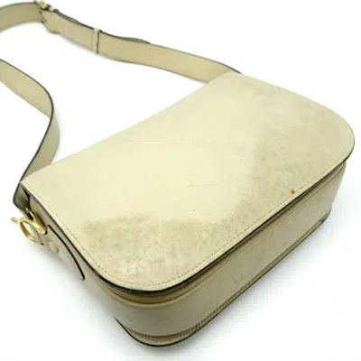 Pre-owned Celine Ivory Leather Shoulder Bag ()