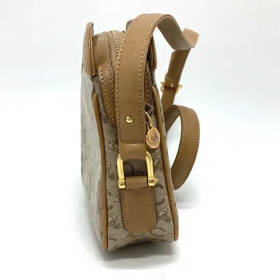 Pre-owned Celine Macadam Beige Pvc Leather Shoulder Bag ()