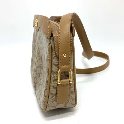 Pre-owned Celine Macadam Beige Pvc Leather Shoulder Bag ()