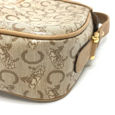 Pre-owned Celine Macadam Beige Pvc Leather Shoulder Bag ()