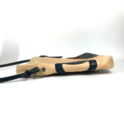 Pre-owned Chanel Beige Black Cambon Ligne Shoulder Bag ()
