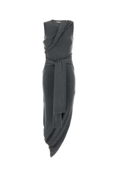 Jw Anderson Grey Jersey Dress In Gray