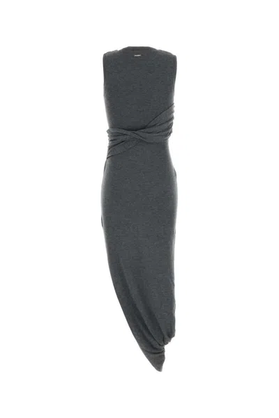 Jw Anderson Grey Jersey Dress In Gray