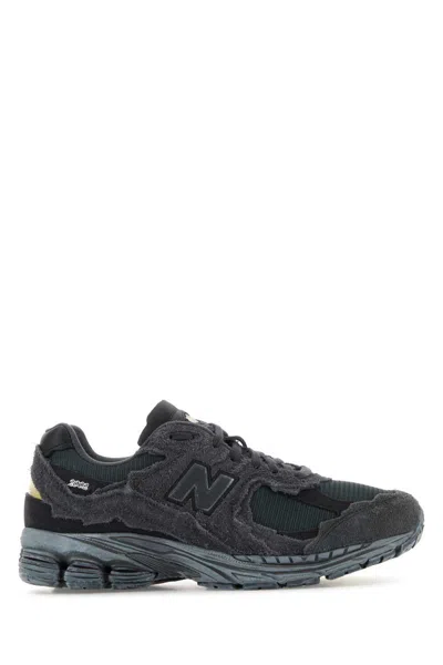 New Balance Dark Grey Suede And Mesh 2002r Sneakers In Gray