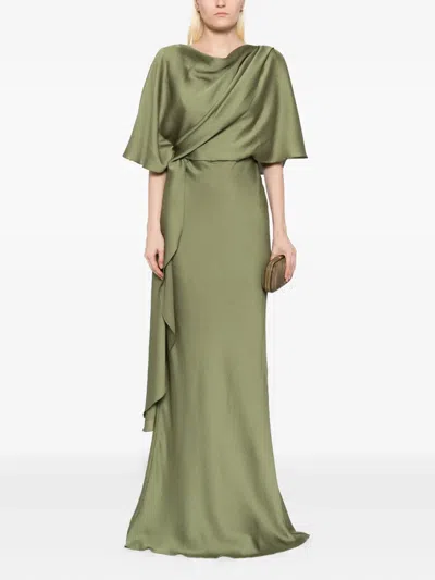 Amsale Abendkleid Aus Satin In Green