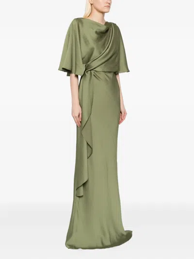 Amsale Abendkleid Aus Satin In Green