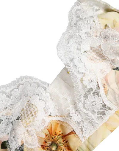 Dolce & Gabbana Multicolor Floral Print Non Wire Bra Underwear In Multi