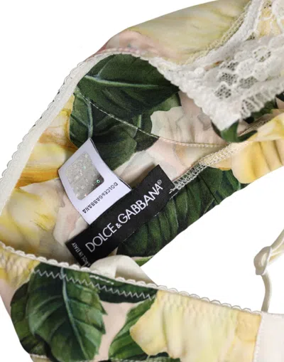 Dolce & Gabbana Multicolor Floral Print Non Wire Bra Underwear In Multi
