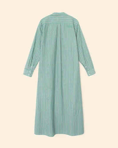 Xirena Boden Dress Cilantro Stripe In Green