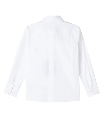 Dolce & Gabbana Logo Cotton-blend Shirt In White