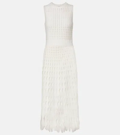 ZYLA网眼针织中长连衣裙