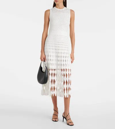 ZYLA网眼针织中长连衣裙