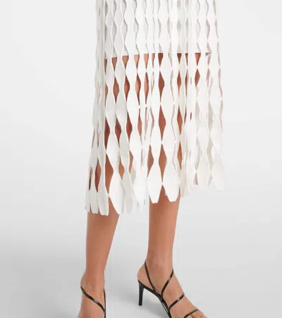 ZYLA网眼针织中长连衣裙