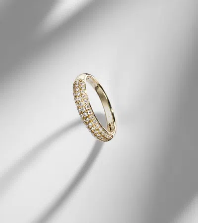 Persée 18kt Gold Ring With Diamonds In Gold