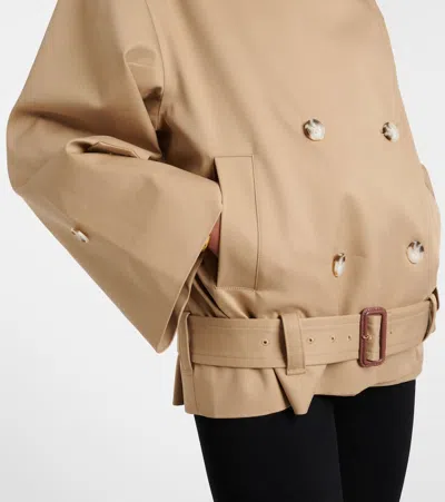 Self-portrait Trench Jacket In Neutral