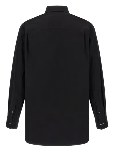 Alexander Mcqueen Mcqueen Logo Embroidery Shirt In Black