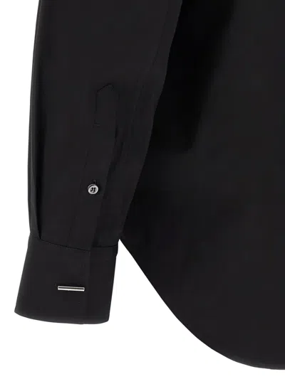 Alexander Mcqueen Mcqueen Logo Embroidery Shirt In Black
