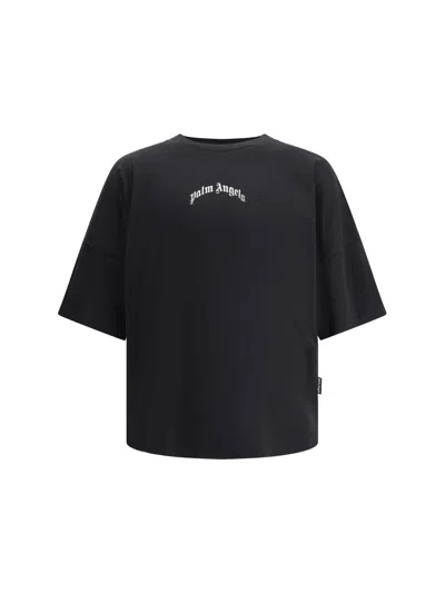 Palm Angels Men Oversized T-shirt In Black