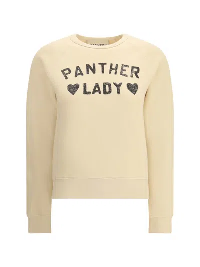 Valentino Garavani  Garavani 'panther Lady' Sweatshirt In Brown