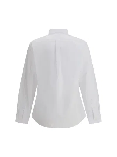 Givenchy Long-sleeve Cotton Shirt With Button-down Collar In White