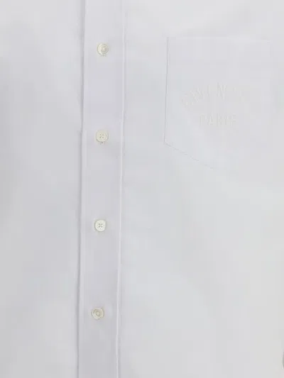 Givenchy Long-sleeve Cotton Shirt With Button-down Collar In White