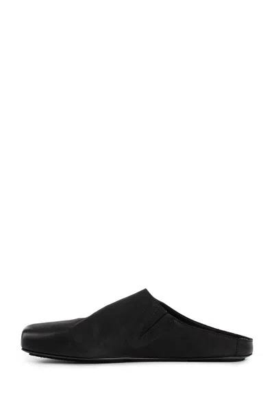 Uma Wang Mules Neri Da Uomo In Black
