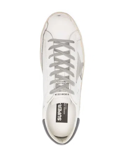 Golden Goose Panelled Sneakers With Signature Star Patch And Distressed Effect In Neutral
