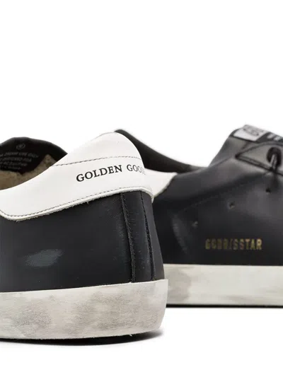 Golden Goose Sneaker With Black Leather Upper And Signature Star Patch In Black