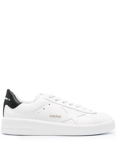 Golden Goose White Leather Pure Star Sneakers In White