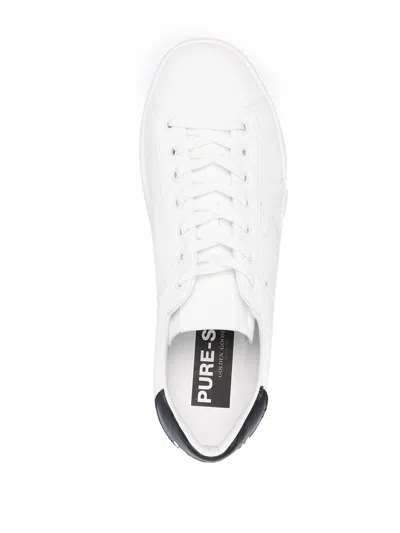 Golden Goose White Leather Pure Star Sneakers In White