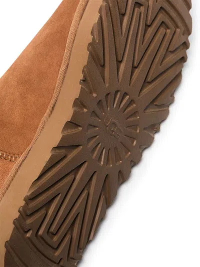 Ugg Camel Suede Classic Ultra Mini Ankle Boots In Brown