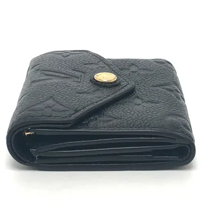 Pre-owned Louis Vuitton Black Monogram Empreinte Leather Wallet (tri-fold) ()