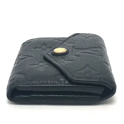 Pre-owned Louis Vuitton Black Monogram Empreinte Leather Wallet (tri-fold) ()