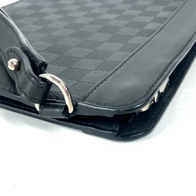 Pre-owned Louis Vuitton Black Noir Damier Infini Clutch Bag ()