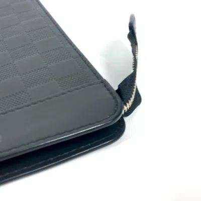 Pre-owned Louis Vuitton Black Noir Damier Infini Clutch Bag ()
