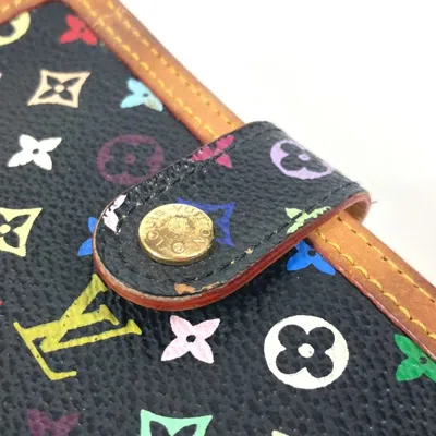 Pre-owned Louis Vuitton Black Noir Monogram Multicolore Wallet (bi-fold) ()