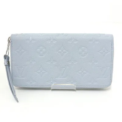 Pre-owned Louis Vuitton Blue Monogram Empreinte Leather Coin Purse/coin Case ()
