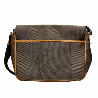 Pre-owned Louis Vuitton Brown Canvas Leather Shoulder Bag ()