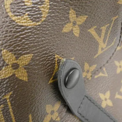 Pre-owned Louis Vuitton Brown Dark Brown Marron Coated Canvas Backpack ()