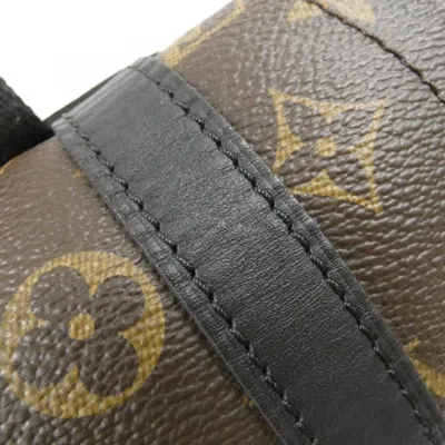 Pre-owned Louis Vuitton Brown Dark Brown Marron Coated Canvas Backpack ()