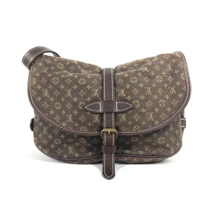 Pre-owned Louis Vuitton Brown Fusain Monogram Mini Lin Shoulder Bag ()