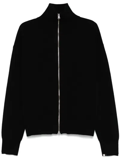 Extreme Cashmere Xtra Out Zip-front Cardigan In Black