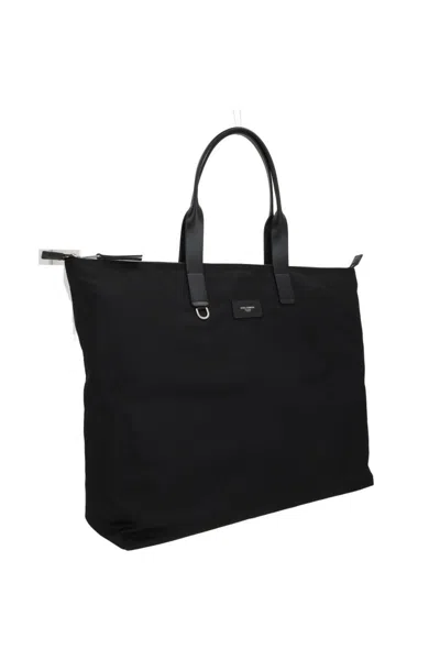 Dolce & Gabbana Structured Tote Bag With Metal Hardware And Top Handles In Black