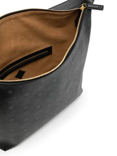 Mcm Large Aren Homeless Shoulder Bag In Black