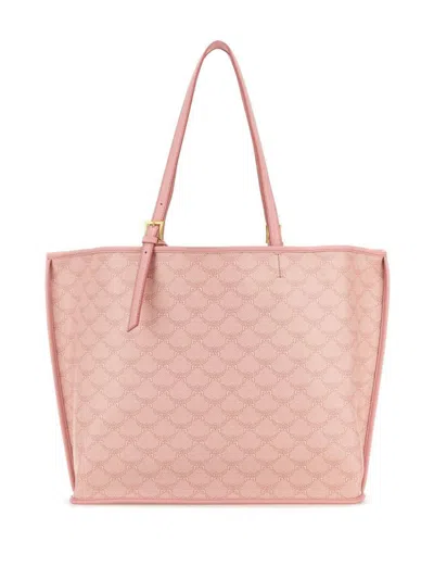 Mcm Women Printed Canvas Himmel Shopping Bag In Pink