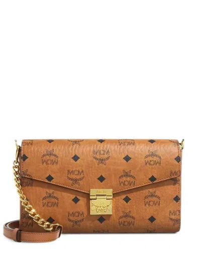 Mcm Medium Tracy Shouder Bag In Brown