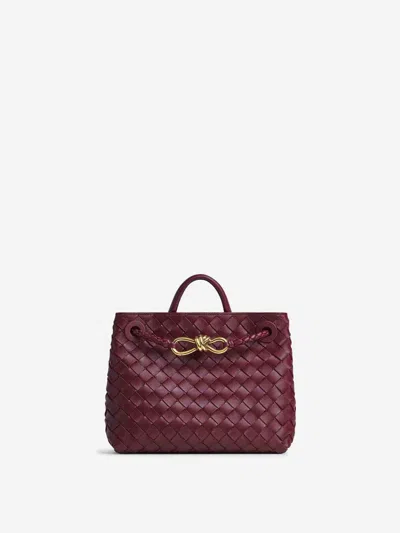 Bottega Veneta Women Andiamo Shoulder Bag In Burgundy